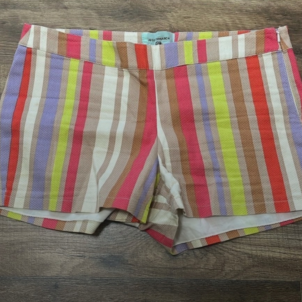 Colorful Striped Women Shorts